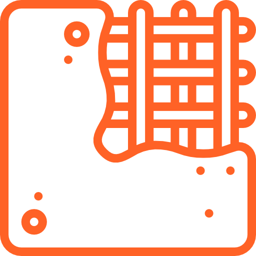 Schlichten Hintergrund mit einem Gittermuster und variierenden Formen.